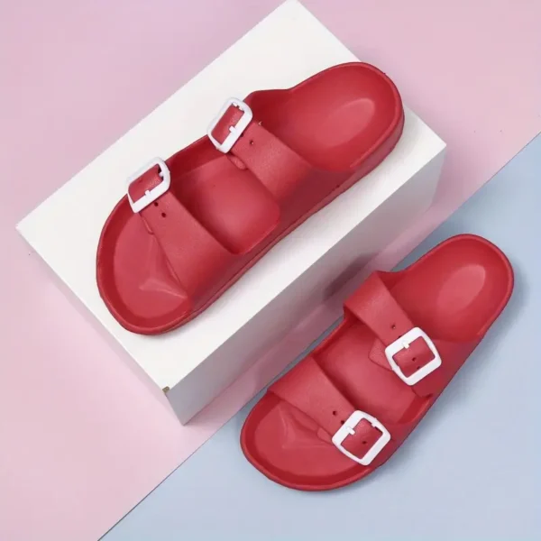 Cushion Buckle slides Red