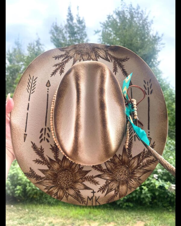 Custom Burnt Cowgirl Hats