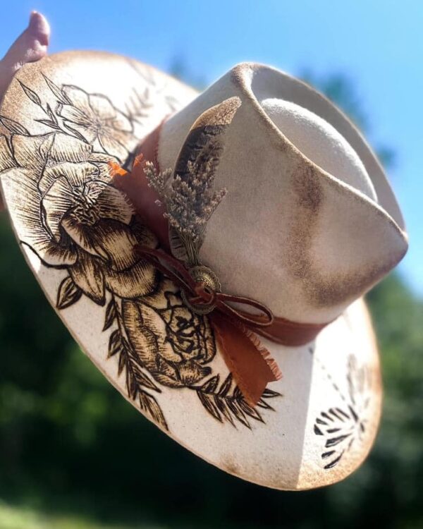 Custom Burnt Cowgirl Hats