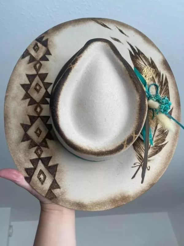 Custom Burnt Cowgirl Hats