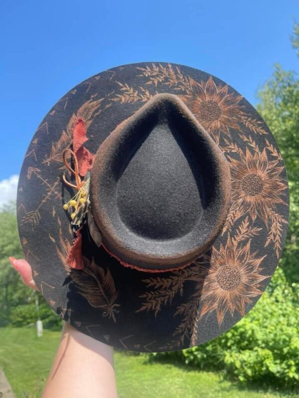 Custom Burnt Cowgirl Hats