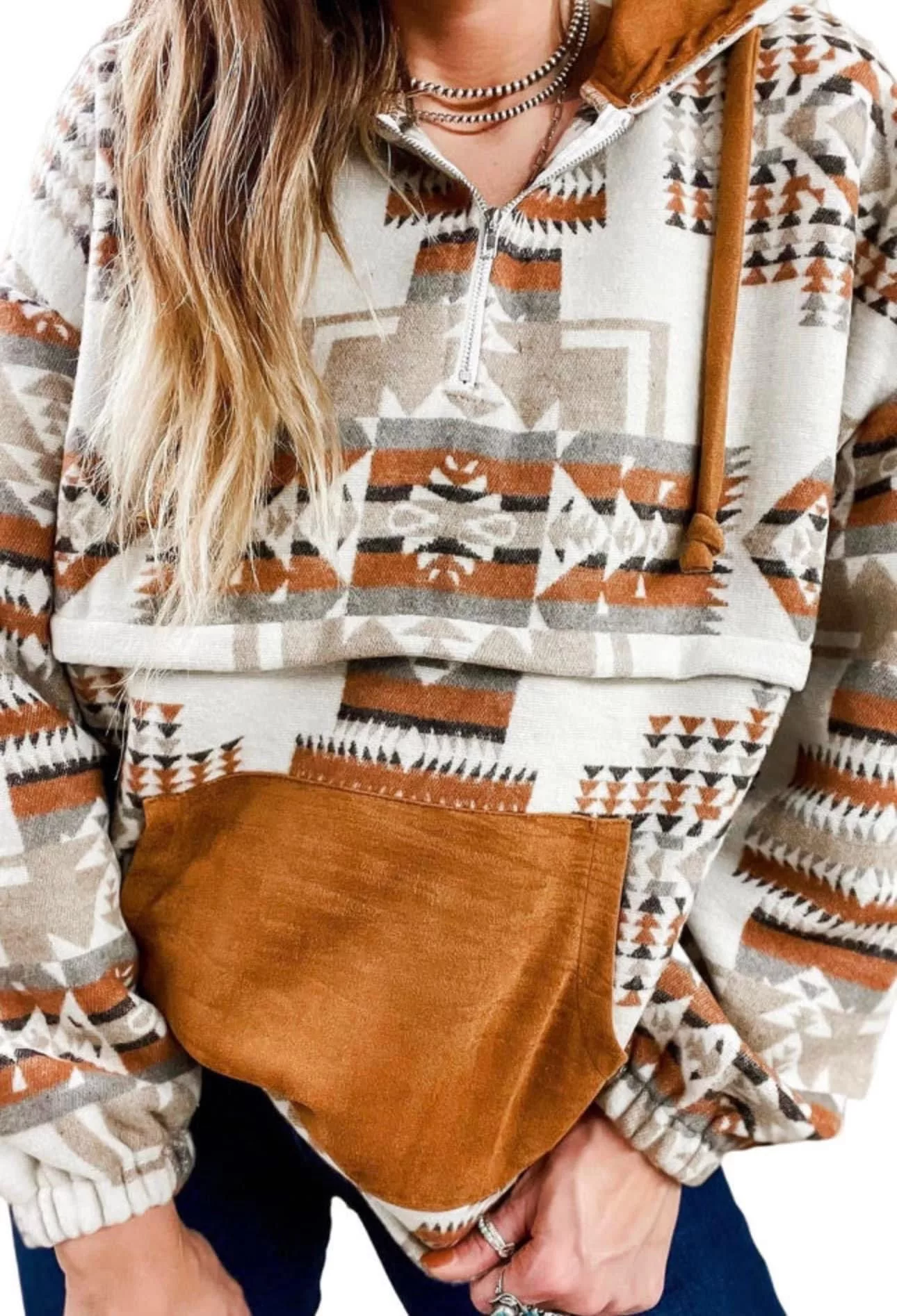 Brown Aztec Pullover Sweater – Wild Roots Boutique