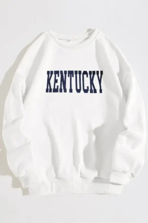 White Kentucky Crewneck