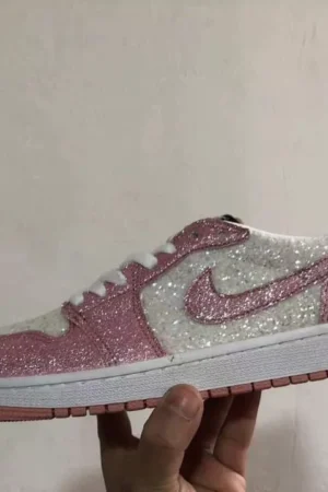 Nike Dunks Low Pink Glitter