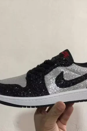 Nike Dunks Low Black Glitter