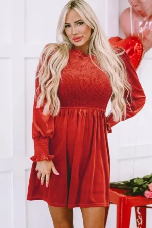 Red Velvet Dress