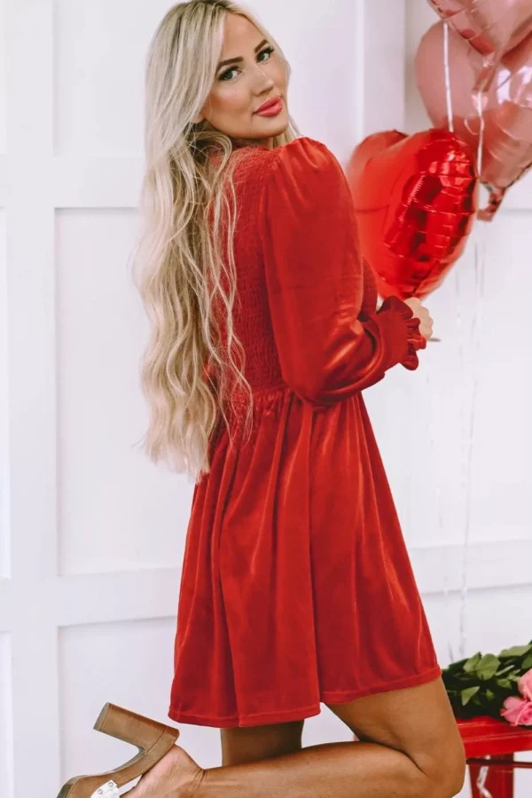 Red Velvet Dress