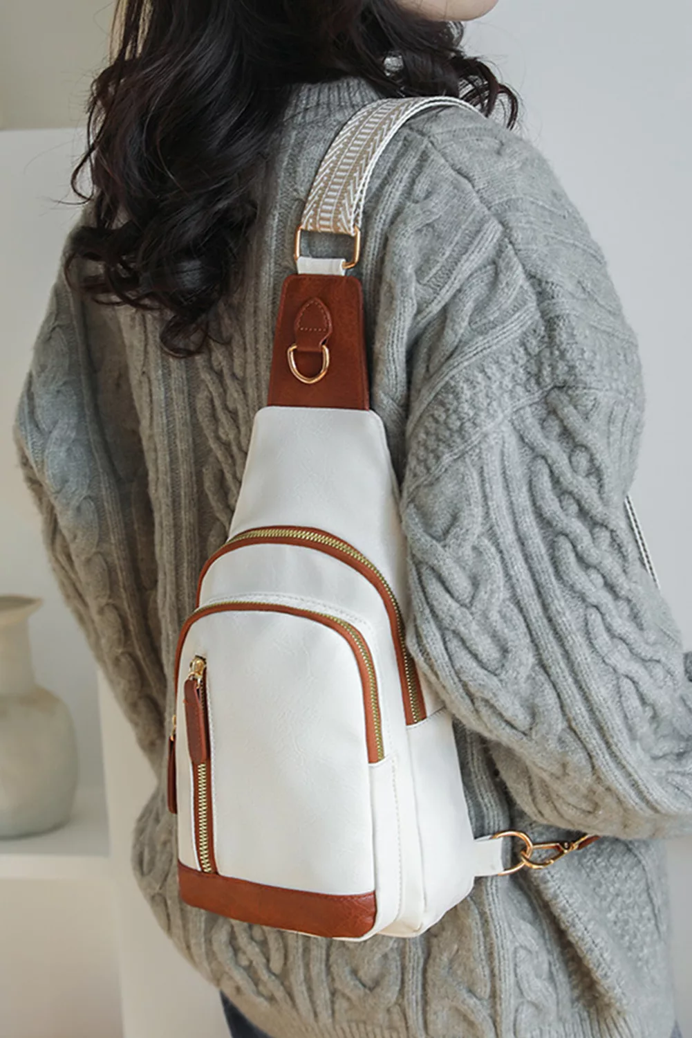 White Cross Body bag