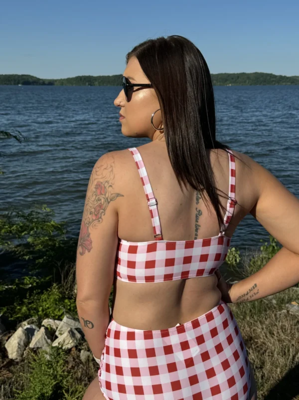 Red Checkered Bikini