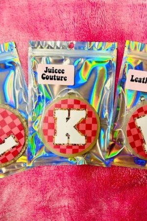 Checkered Letter Air Freshener