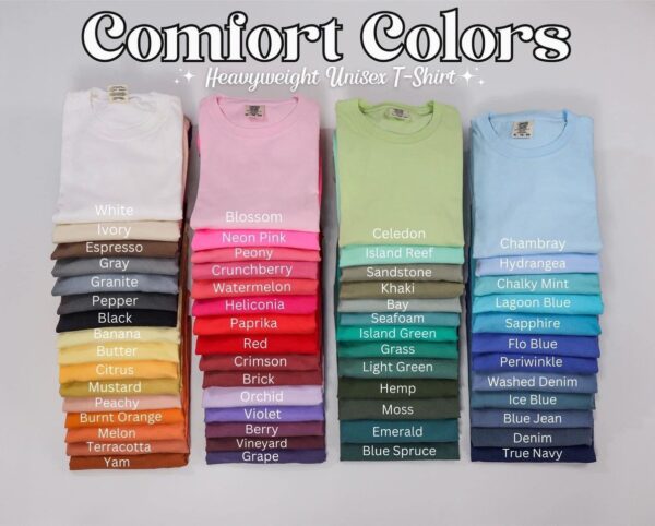 Shirt Color Chart