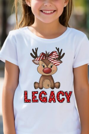 Girls Reindeer Shirt